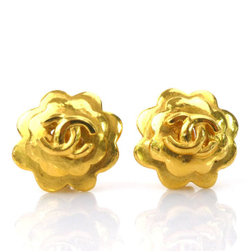 Chanel Clip-On Earrings Gold-