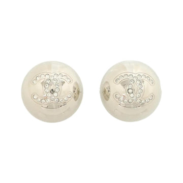 Chanel Earrings Silver-Tone Metal