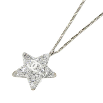Chanel Pendant Necklace Metal With Pearl