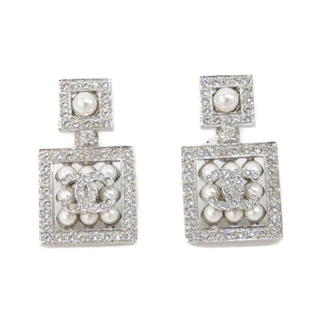 Chanel Earrings Silver-Tone Metal