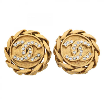 Chanel Cc Logo Clip-On Earrings Metal