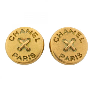 Chanel Clip-On Earrings Gold-