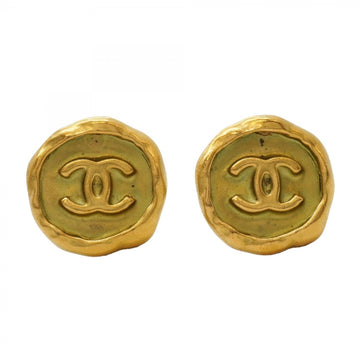Chanel Cc Logo Clip-On Earrings Metal