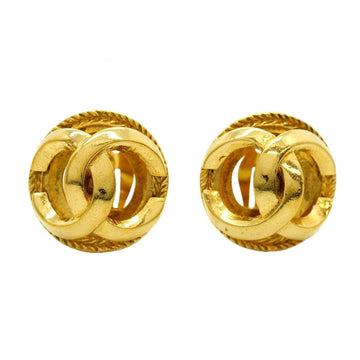 Chanel Cc Logo Circle Clip-On Earrings