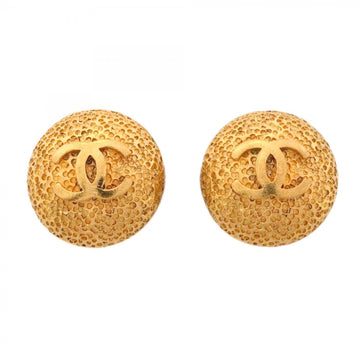 Chanel Cc Logo Circle Clip-On Earrings
