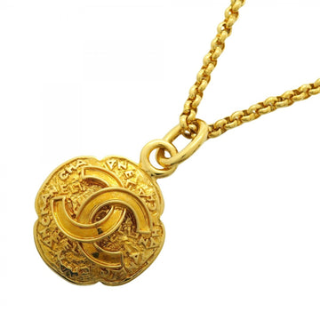 Chanel Cc Logo Pendant Necklace Metal