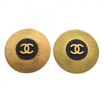 Chanel Cc Logo Circle Clip-On Earrings