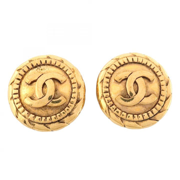 Chanel Cc Logo Circle Clip-On Earrings
