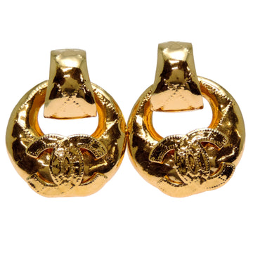 Chanel Cc Logo Round Clip-On Earrings