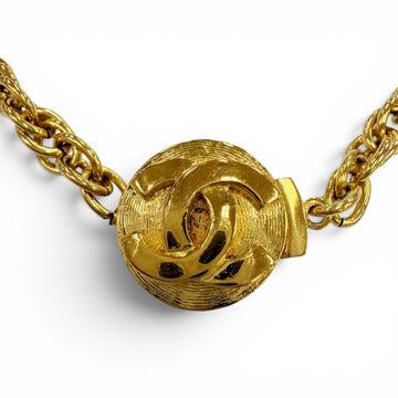 Chanel Cc Logo Chain Pendant Necklace