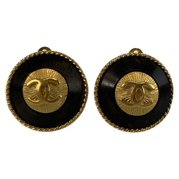 Chanel Cc Logo Clip-On Earrings Metal