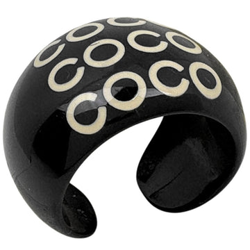 Chanel Ring Black Plastic