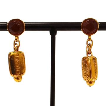 Chanel Vintage Earrings Gold-Tone Metal
