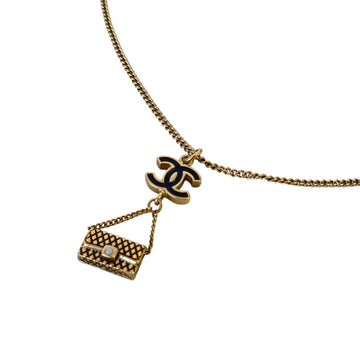 Chanel Cc Logo Pendant Necklace Metal