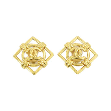 Chanel Clip-On Earrings Gold-