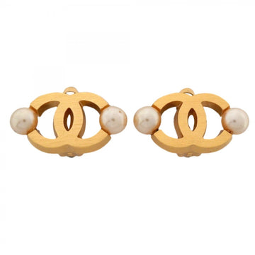 Chanel Cc Logo Clip-On Earrings Metal