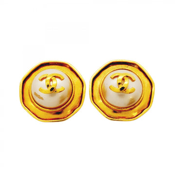 Chanel Cc Logo Clip-On Earrings Metal