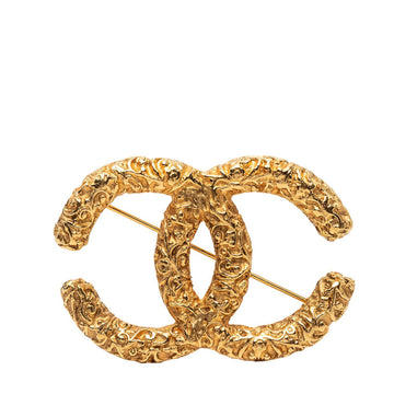 Chanel Cc Logo Brooch Metal