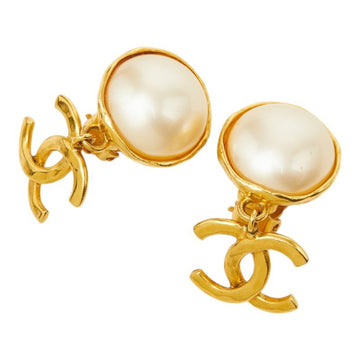 Chanel Cc Logo Clip-On Earrings Metal