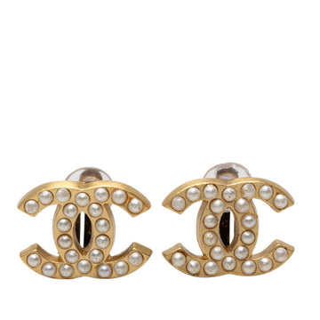 Chanel Cc Logo Clip-On Earrings Metal