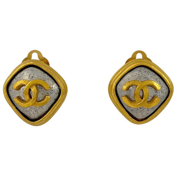 Chanel Cc Logo Clip-On Earrings Metal