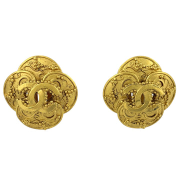 Chanel Cc Logo Clip-On Earrings Metal
