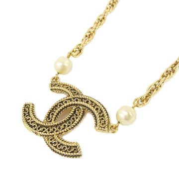 Chanel Pendant Necklace Gold-Tone Metal