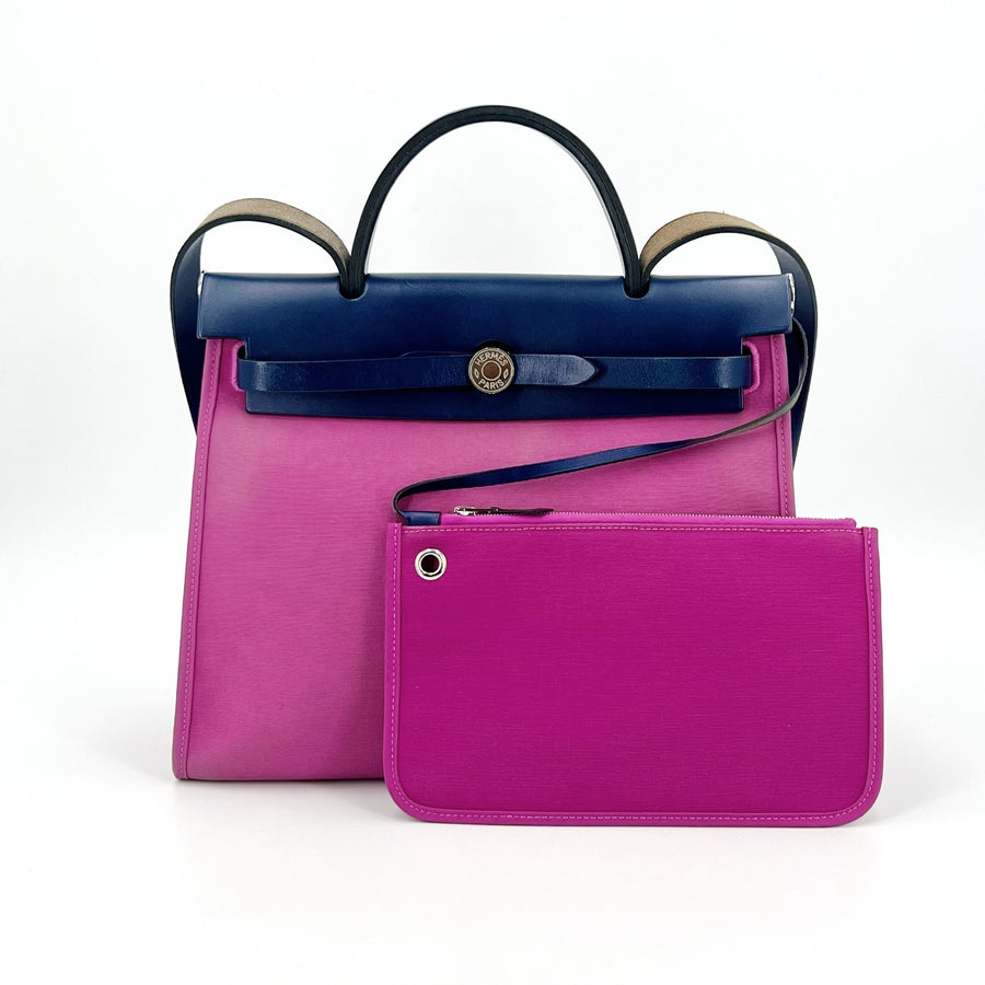 Hermès Hermes Herbag Zip Leather And