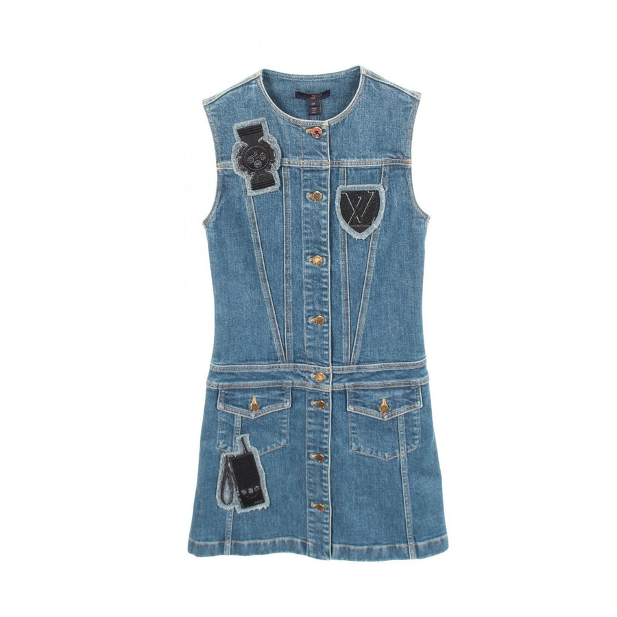 Louis Vuitton Sleeveless Denim Dress Dhm