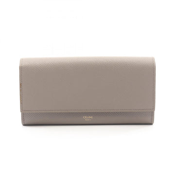 Celine Large Flap Wallet Bifold Leather