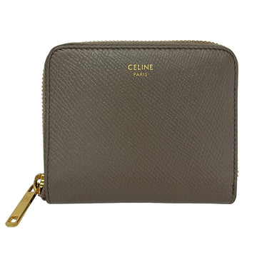 Celine Gray Leather Bifold Wallet
