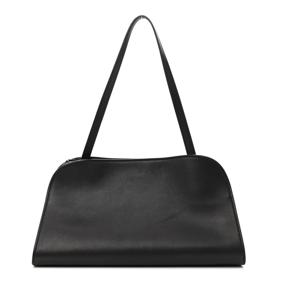 The Row Smooth Calfskin Peggy Bag Black