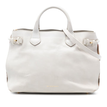 Burberry Medium Leather And House Check