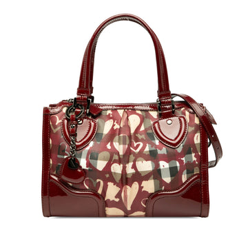 Burberry Patent Trimmed House Check