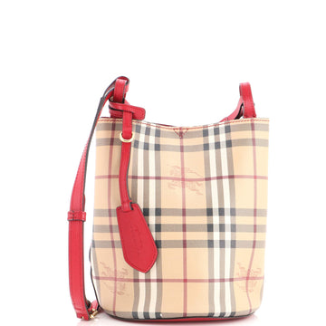 Burberry Lorne Bucket Bag Haymarket