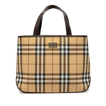 Burberry House Check Coated Canvas Tote