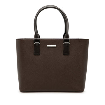 Burberry Leather Tote Pre-Loved Dark