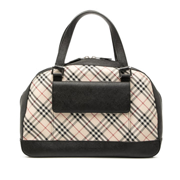 Burberry Nova Check Canvas Handbag Pre-