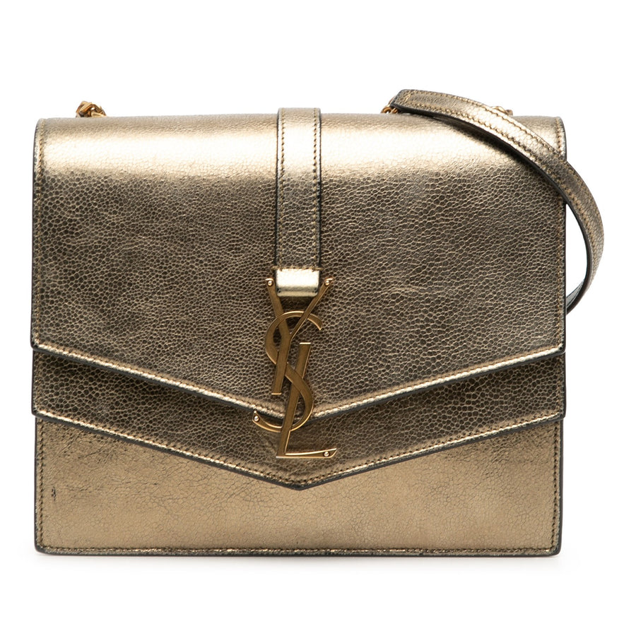 Saint Laurent Medium Metallic Leather