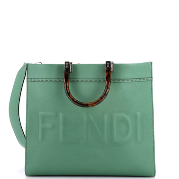 Fendi Sunshine Shopper Tote Leather