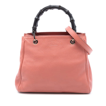 Gucci Small Calfskin Bamboo Shopper