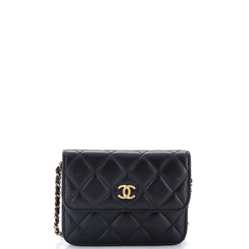 Chanel Pearl Crush Flap Clutch With