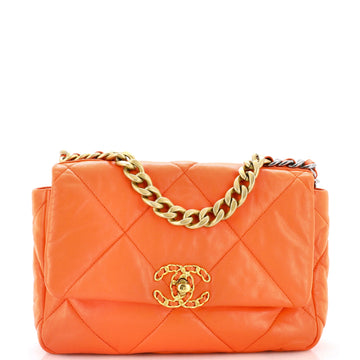 Chanel 19 Flap Bag Quilted Leather