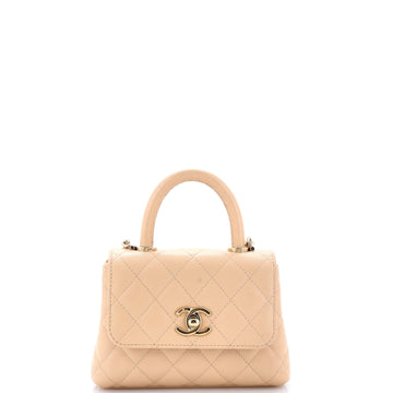 Chanel Coco Top Handle Bag Quilted
