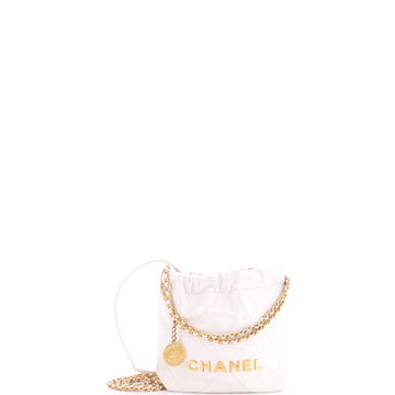 Chanel 22 Chain Hobo Quilted Calfskin