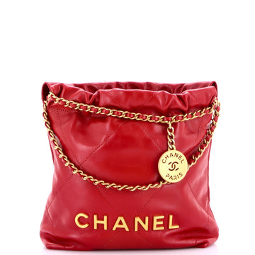 Chanel 22 Chain Hobo Quilted Calfskin