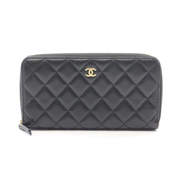 Chanel Classic Long Zip Wallet Matelasse
