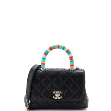 Chanel Coco Top Handle Bag Quilted