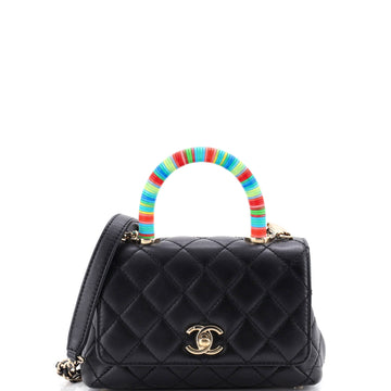 Chanel Coco Top Handle Bag Quilted