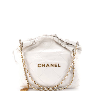 Chanel 22 Chain Hobo Quilted Calfskin